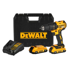 Kit Taladro Atornillador DEWALT de 13mm 20V MAX Brushless DCD7771D2