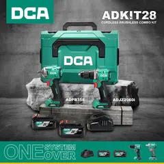 Combo Taladro y llave de impacto DCA Inalámbrico 20V - ADKIT28 (Type EK)