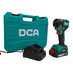 Atornillador de Impacto DCA 208NM 20V 1 bat 2A Carg y Malet - ADPL208