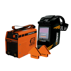 Kit Soldadora inverter LUSQTOFF + Máscara fotosensible + 2 escuadras - MEGAIRON100-8
