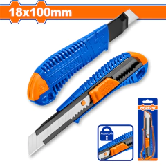 Cutter Trincheta WADFOW Profesional 18x100mm Pulsador Plano - WSK3913