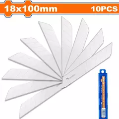 Repuesto hoja cutter x 10 Piezas. Tamaño 18X100mm -WMK1K18